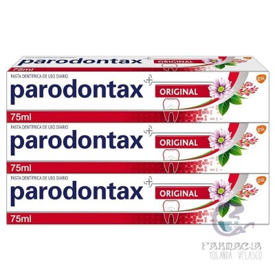 Parodontax Original 3 Unidades 75 ml Sabor Menta y Jengibre