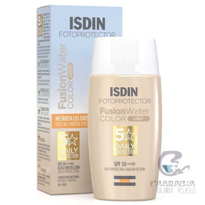 Fotoprotector Isdin SPF50 Fusion Water Color 50 ml Light