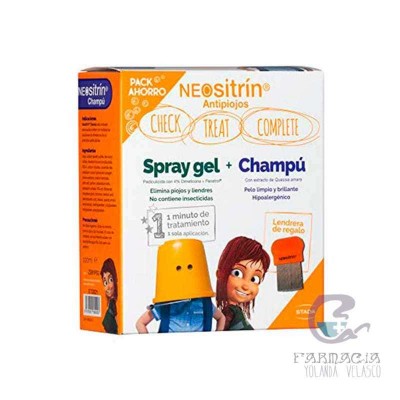 Neositrin 100% Spray + Champú Antipiojos Kit