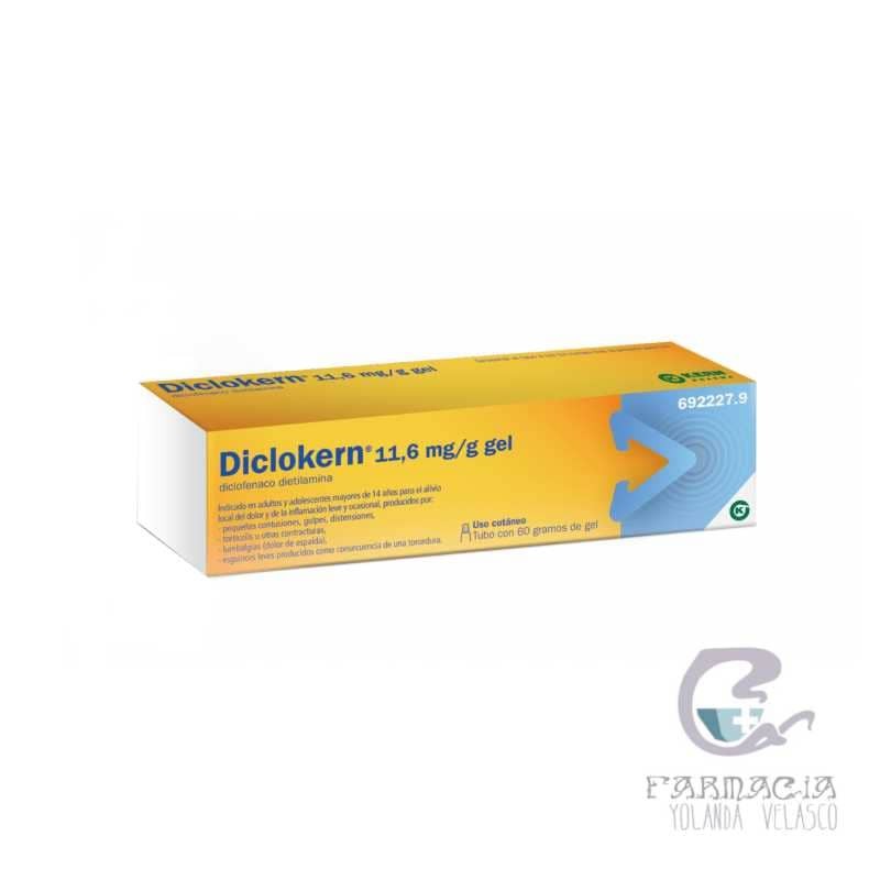 Diclokern 11,6 mg/g Gel Cutáneo 1 Tubo 60 gr