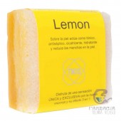 Tikis Esponja de Baño 3 en 1 Con Jabón sólido Cuadrada Lemon 100 gr