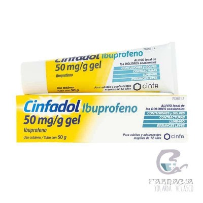 Cinfadol Ibuprofeno 50 mg/g Gel Cutaneo 1 Tubo 50 gr
