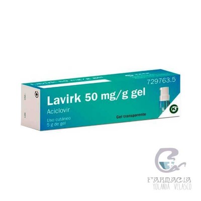 Lavirk 50 mg/g Gel Cutáneo 1 Tubo 5 gr + Bomba Dosificadora