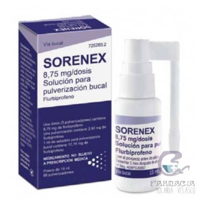 Sorenex 8,75 mg/Dosis Solución Para Pulverización Bucal 15 ml