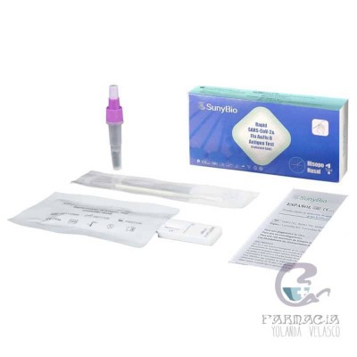 Test Nasal Combinado Antígenos Sars-Cov-2 y Gripe A/B Sunybio 1 Test