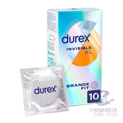 Durex Invisible XL Preservativos 10 Unidades