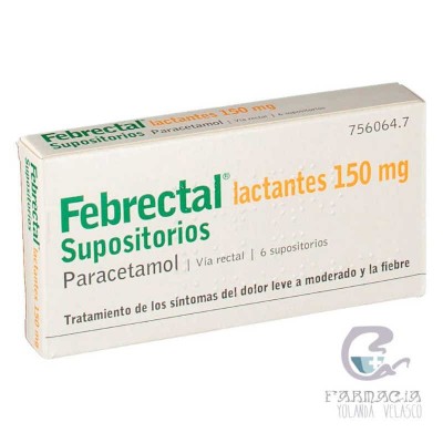 Febrectal Lactantes 150 mg 6 Supositorios