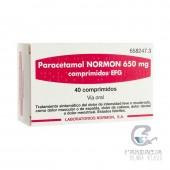 Paracetamol Normon EFG 650 mg 40 Comprimidos
