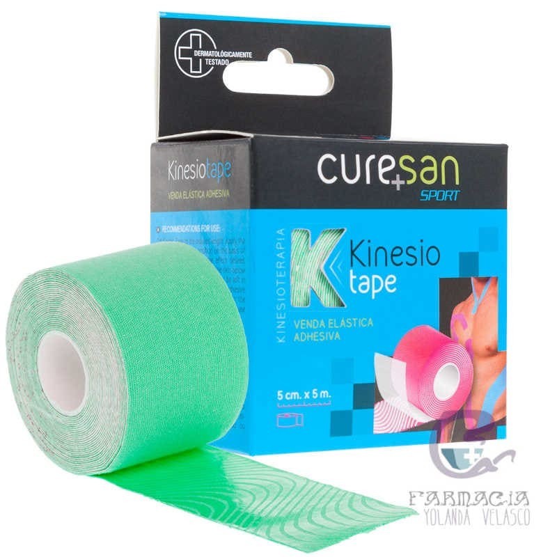 Curesan Kinesiotape 1 Unidad 5 m x 5 cm Color Verde