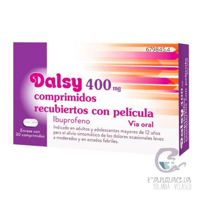 Dalsydol 400 mg 30 Comprimidos Recubiertos