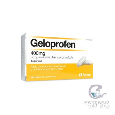 Geloprofen 400 mg 20 Comprimidos Recubiertos