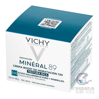 Vichy Mineral 89 Crema Hidratación Rica Tarro 50 ml