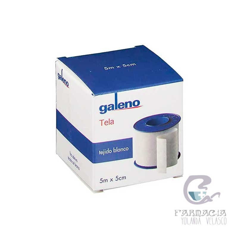 Esparadrapo Hipoalergico Galeno Tela 5m x 5cm Color Blanco