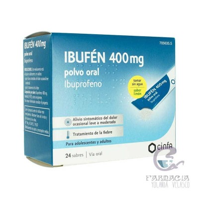 Ibufen 400 mg 24 Sobres Polvo Oral