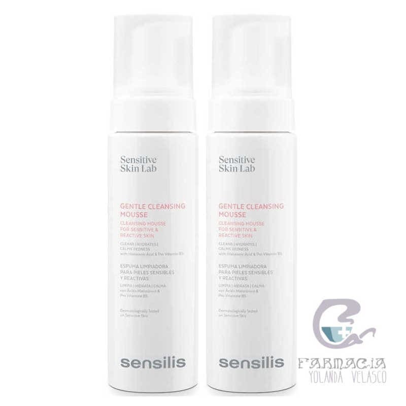 Sensilis Mousse Limpiadora Pieles Sensibles y Reactivas Duplo 2x200 ml