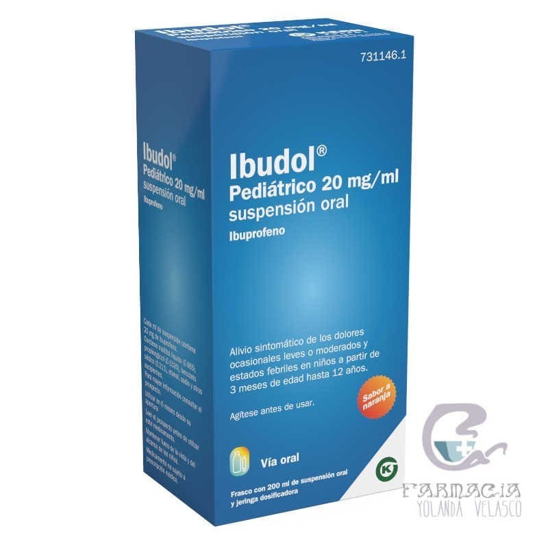 Ibudol Pediátrico EFG 20 mg/ml Suspensión Oral 200 ml