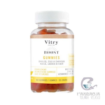 Vitry Boost Gummies Biotina Zinc y Vitaminas 60 Gominolas