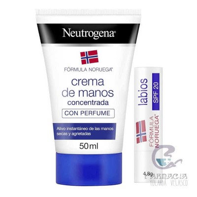 Neutrogena Crema Manos Concentrada 50 ml + Stick Labial SPF 20+