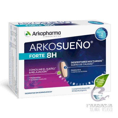 Arkorelax Sueño Forte 8h 30 Comprimidos Bicapa