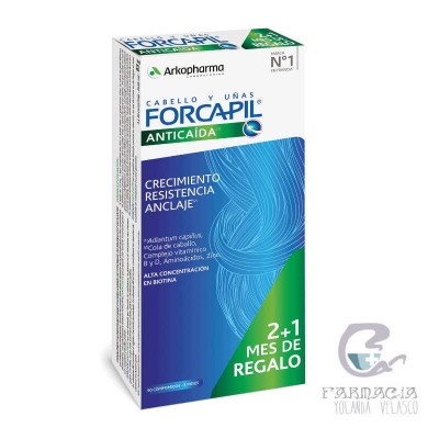 Forcapil anticaída 90 Comprimidos Pack