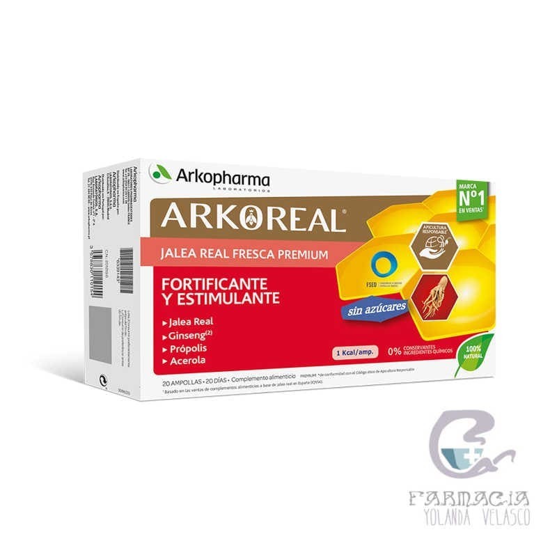 Arkoreal Jalea Real Ginseng 15 ml 20 Ampollas