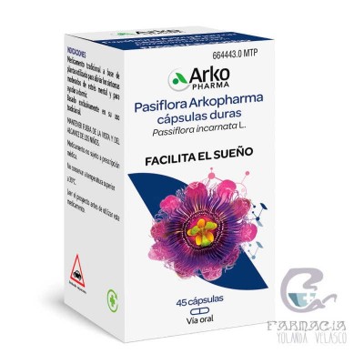 Arkopharma Pasiflora 300 mg 45 Cápsulas