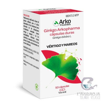 Arkopharma Ginkgo 180 mg 50 Cápsulas