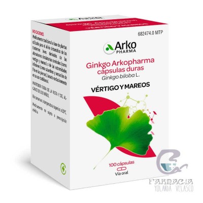 Arkocapsulas Ginkgo 180 mg 100 Cápsulas