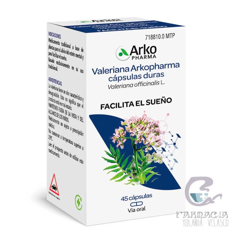 Valeriana Arkopharma 350 mg 45 Cápsulas