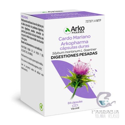 Arkopharma Cardo Mariano 390 mg 84 Cápsulas