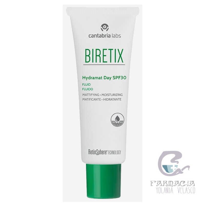Biretix Hydramat Day SPF30 Fluído Matificante Hidratante 50 ml