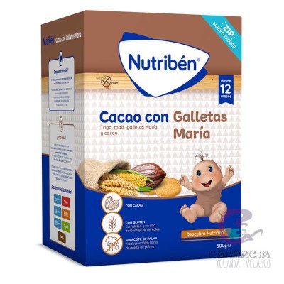 Nutriben Cacao con Galletas María 500 gr