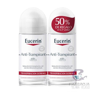 Eucerin Antitranspirante Roll-On 50 ml Duplo