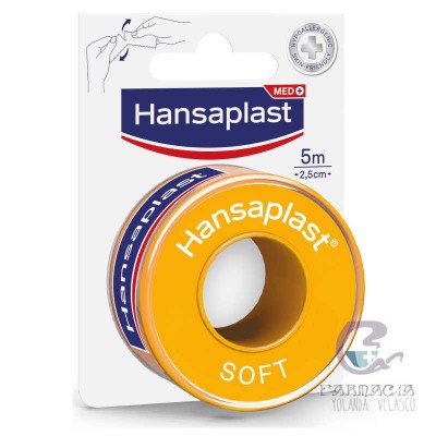 Esparadrapo Hipoalergico Hansaplast Soft 5 x 2,5 cm
