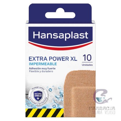 Hansaplast Extra Power XL Apósito Adhesivo 10 Unidades 95 x 50 mm