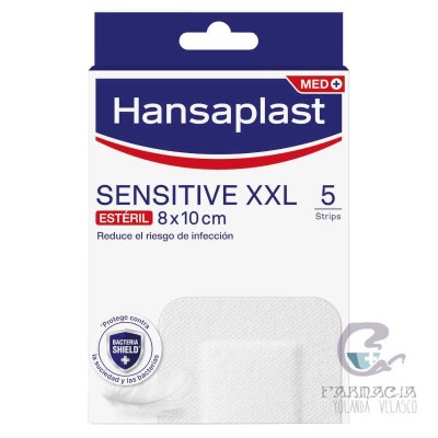 Hansaplast Med Sensitive XXL Apósito Estéril 5 Apósitos 8x10 cm