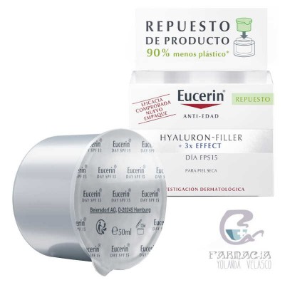 Eucerin Antiedad Hyaluron Filler Día FPS30 50 ml Refill