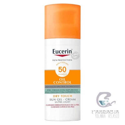 Eucerin Sun Protection 50 Gel Crema Rostro Oil 50 ml