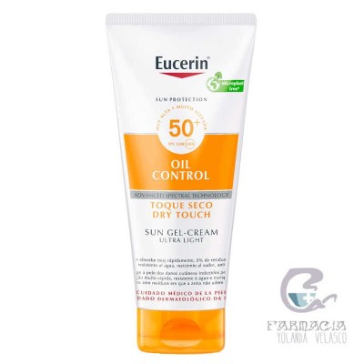 Eucerin Sun Body Gel Cream Dry Touch SPF 50+ Sensitive Protect 200 ml