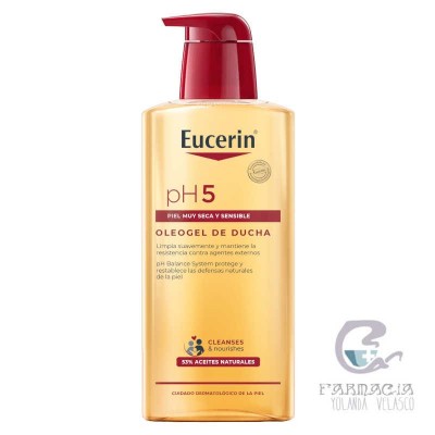 Eucerin Oleogel de Ducha Piel Sensible pH-5 400 ml