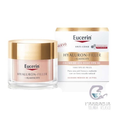 Eucerin Hyaluron-Filler +Elasticity Crema de Día Rose FPS30 50 ml