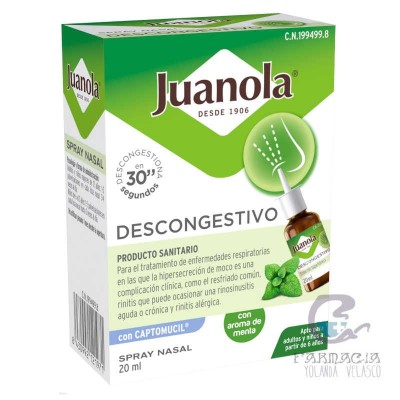 Juanola Descongestivo Spray Nasal 1 Envase 20 ml