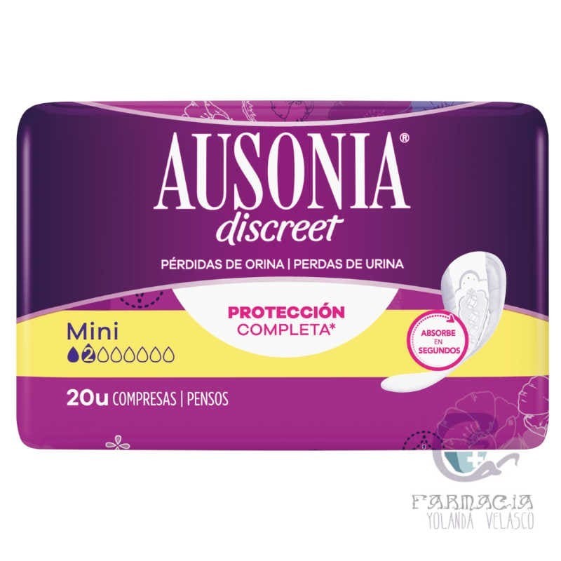 Ausonia Discreet Mini 20 Unidades