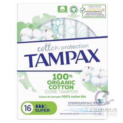Tampax 100% Cotton Super 16 Unidades
