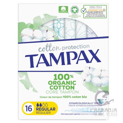 Tampax 100% Cotton Regular 16 Unidades