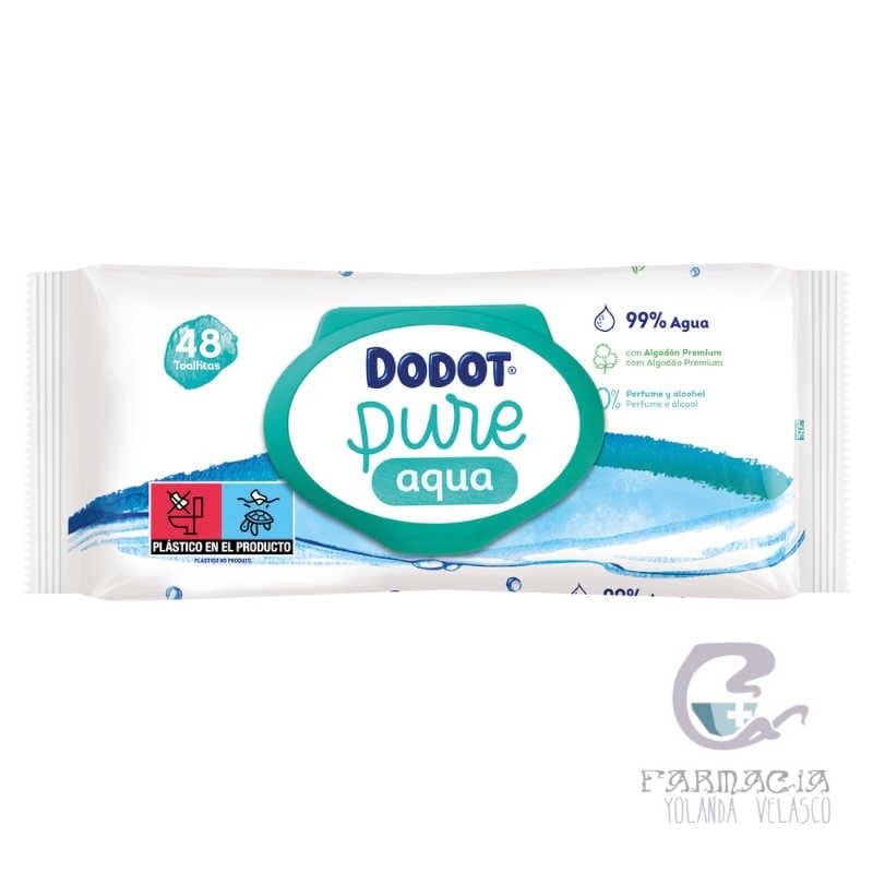 Dodot Aqua Pure Toallitas Húmedas Para Bebés 48 Unidades