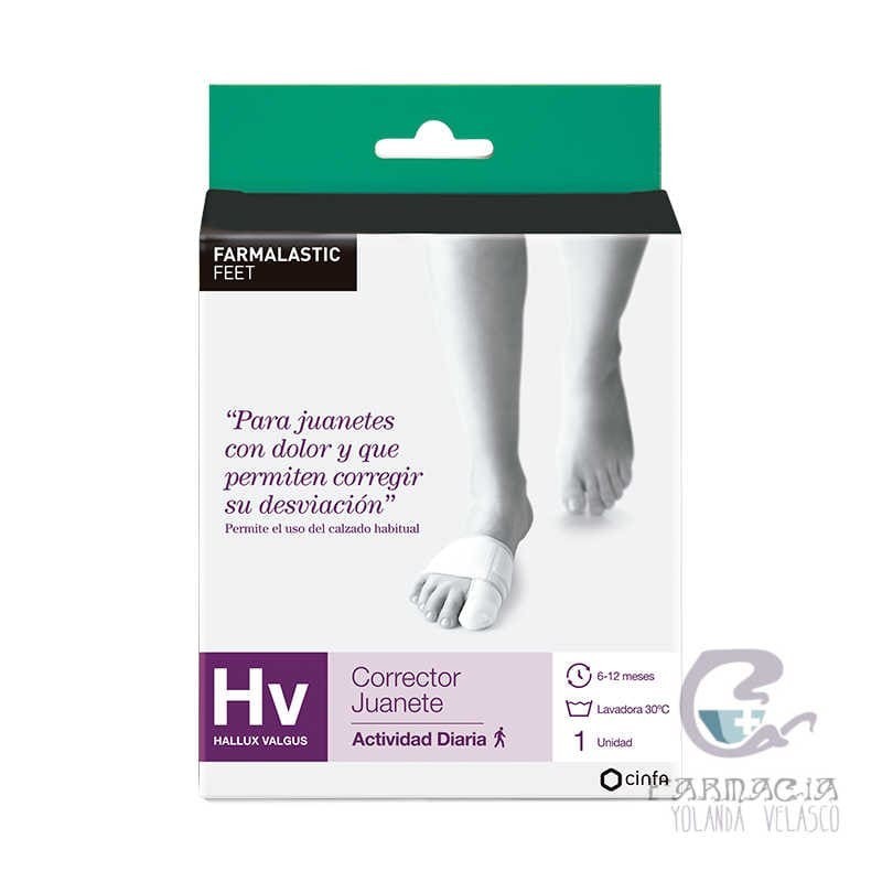 Corrector Juanetes Hallux Valgus Farmalastic Gel Talla Grande