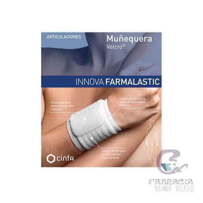 Muñequera Farmalastic Innova Velcro Beige Talla Grande