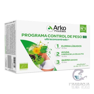 Arkofluido Control de Peso Bio 30 Ampollas 10 ml