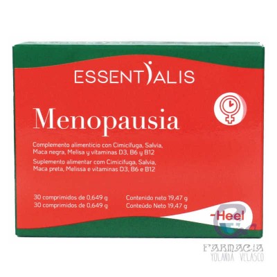 Essentialis Heel Menopausia 30 Unidades